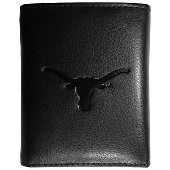 Texas Longhorns Embossed Leather Trifold Wallet
