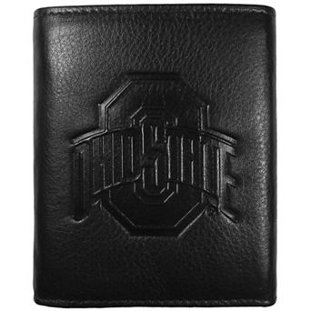 Ohio State Buckeyes Embossed Leather Trifold Wallet