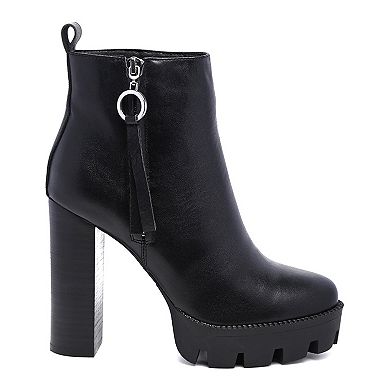 Rag & Co Mistress Women's Block Heel Ankle Boots