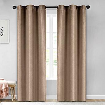 SUPERIOR Jaxon 2-Pack Room Darkening Grommet Curtain Set