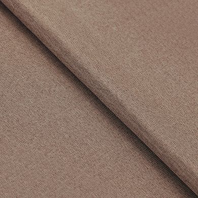 SUPERIOR Faux Linen 2-PC Room Darkening Grommet Curtain Set