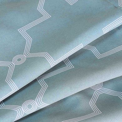 SUPERIOR Imperial Trellis 2-Pack Room Darkening Grommet Curtain Set