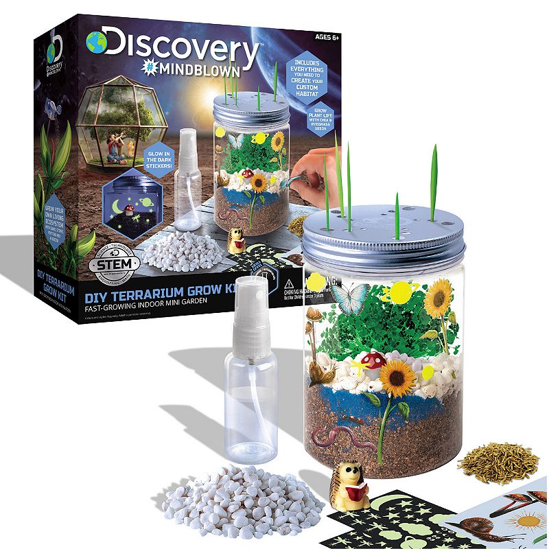 Discovery #MindBlown DIY Terrarium Grow Kit, Multicolor