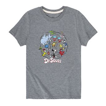Boys 8-20 Dr. Seuss Pattern Tee