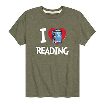 Boys 8-20 Dr. Seuss I Love Reading Tee
