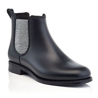 Henry Ferrera Marsala Bling Women's Chelsea Rain Boots