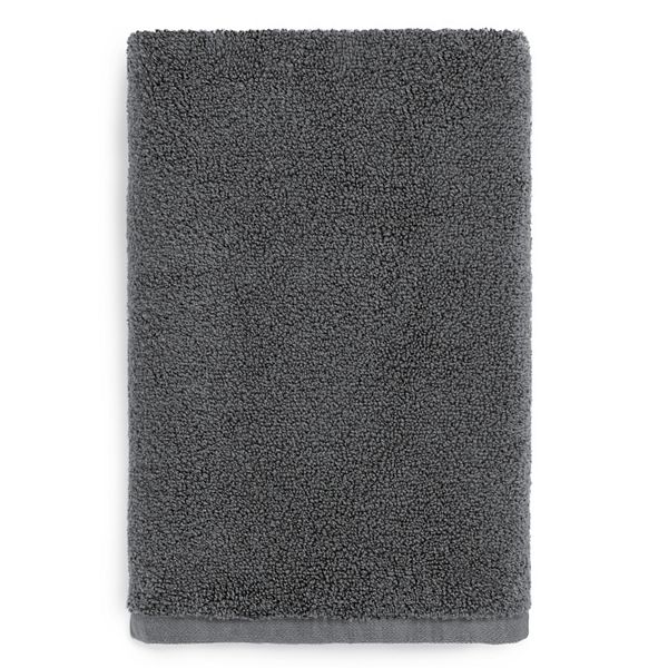 Sonoma Goods For Life&reg; Supersoft Bath Towel, Bath Sheet, Hand Towel or Washcloth - Charcoal (HAND TOWEL)