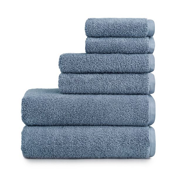 Sonoma Goods For Life® Supersoft 6piece Bath Towel Set Blue BrickSeek