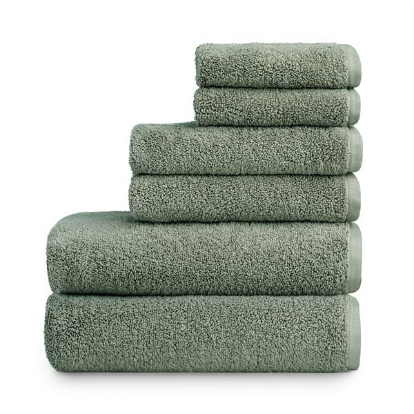 Sonoma Goods For Life® Supersoft 6-piece Bath Towel Set - Green