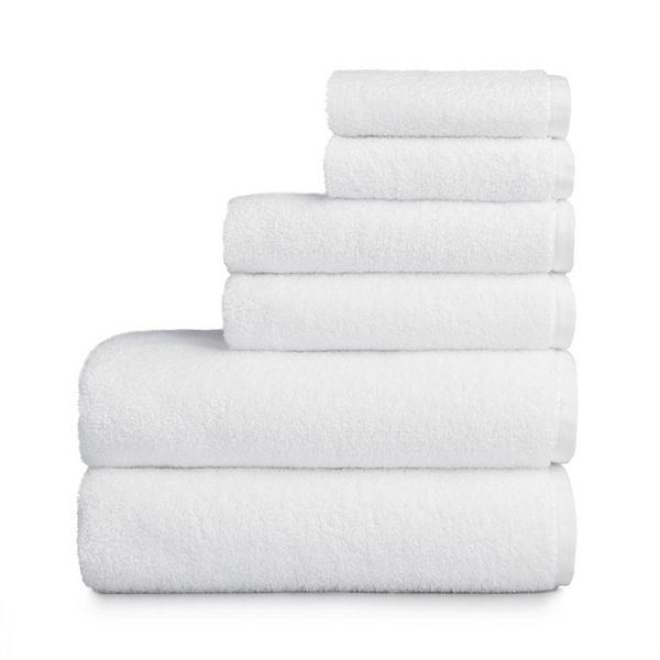 Sonoma Goods For Life® Supersoft 6-piece Bath Towel Set - White