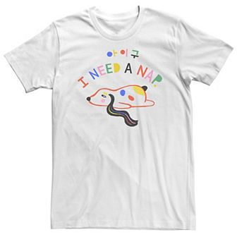 Big & Tall Sleepy Dog I Need A Nap Tee