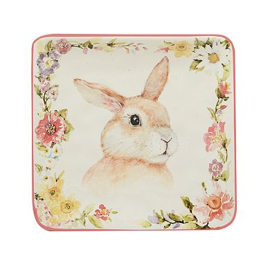 Certified International Easter Garden 4-pc. Canape Plate Set