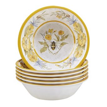 Certified International Bee Sweet 6 pc All Purpose Bowl Set