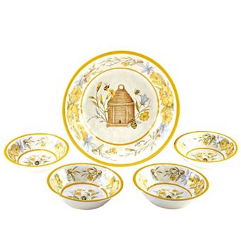 Certified International Bee Sweet 5 pc Salad Serving Set