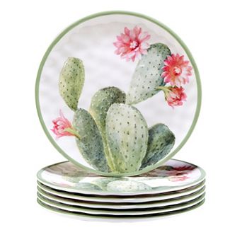Certified International Desert Beauty 6 pc Salad Plate Set