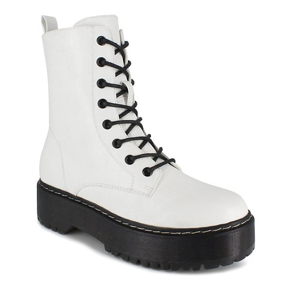 Unionbay Kiwi Women's Platform Combat Boots