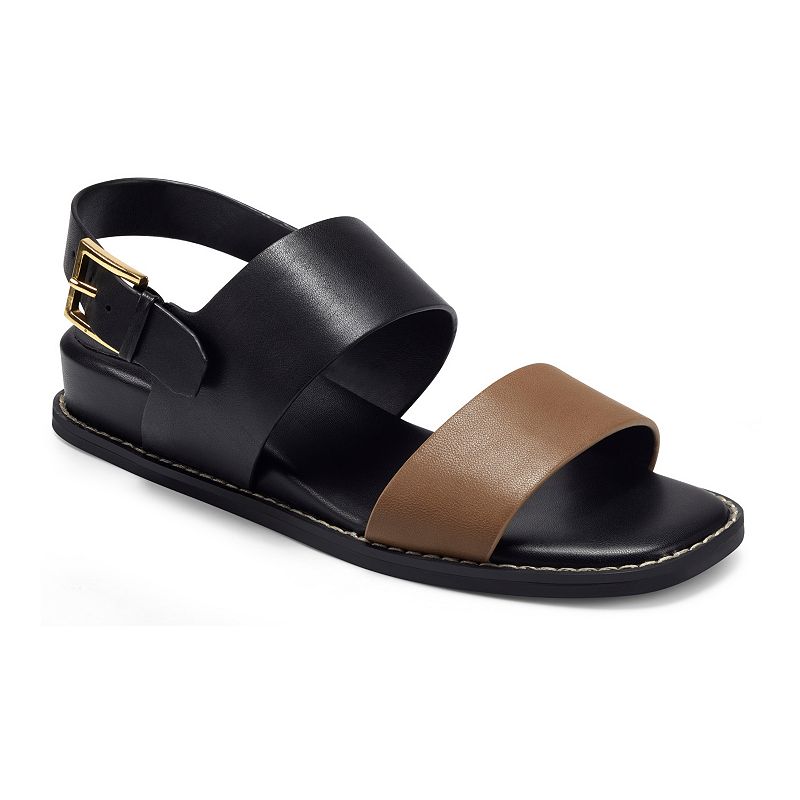 Aerosoles Yumi Womens Leather Sandals, Size: 5, Black