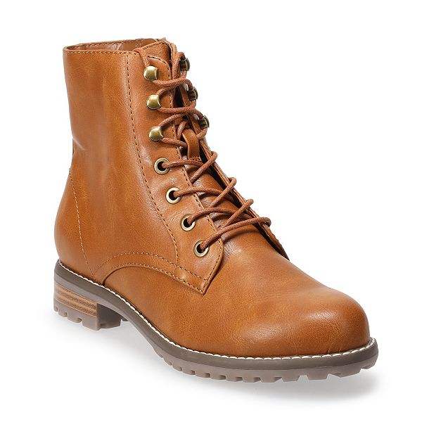 kohls womens lace up boots