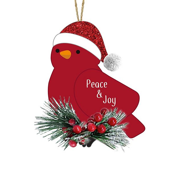 Peace & Joy Christmas Ornament