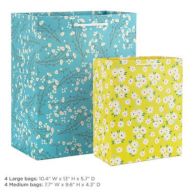 Hallmark 8-Count Spring Gift Bags in Assorted Sizes