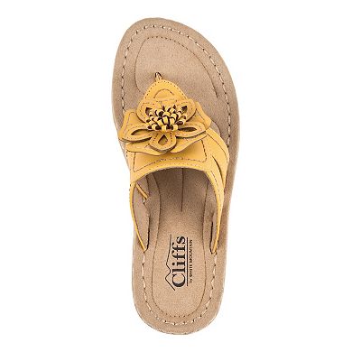 Cliffs by White Mountain Carnation Women's Thong Sandals