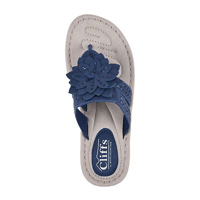 White mountain blue sandals sales
