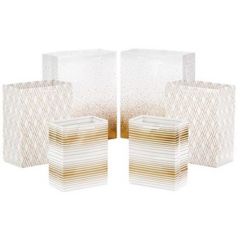 Hallmark 6-Count Gold Gift Bags in Assorted Sizes