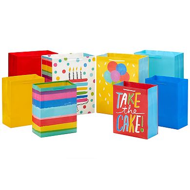 Hallmark Gift Bags Assortment—Birthday, Stripes, Solids