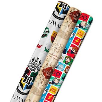 Hallmark Harry Potter Wrapping Paper with Gridlines