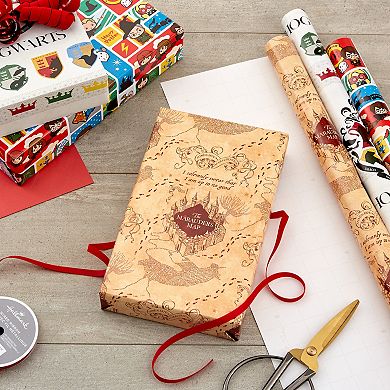 Hallmark Harry Potter Wrapping Paper with Gridlines