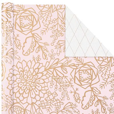 Hallmark 3-Pack Pastel Reversible Wrapping Paper