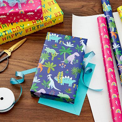 Hallmark Kid's Birthday Wrapping Paper with Gridlines