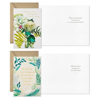 Hallmark 12-Count Watercolor Greenery Sympathy Cards Assortment