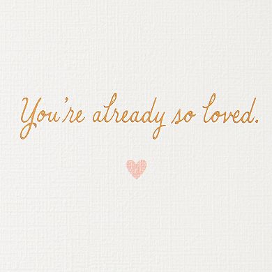 Hallmark Signature Balloon Baby Shower Card for Baby Girl