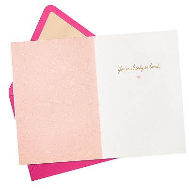 Hallmark Signature Balloon Baby Shower Card for Baby Girl