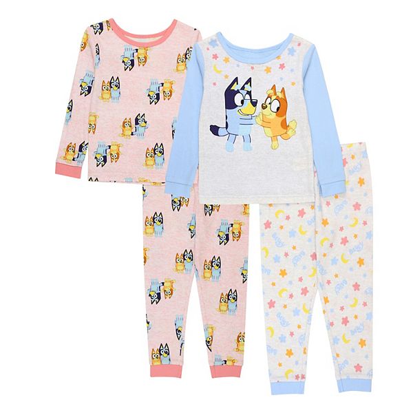 Toddler Bluey 4-Piece Pajama Set