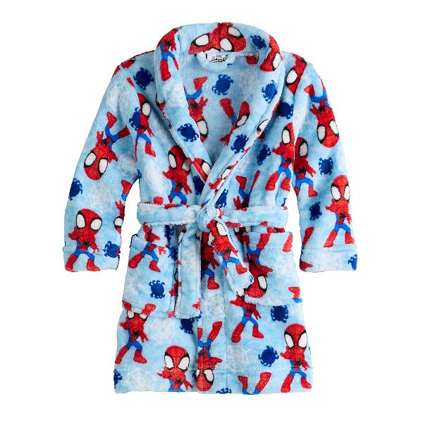 Toddler Boy Marvel SpiderMan "Wall Crawler" Bath Robe