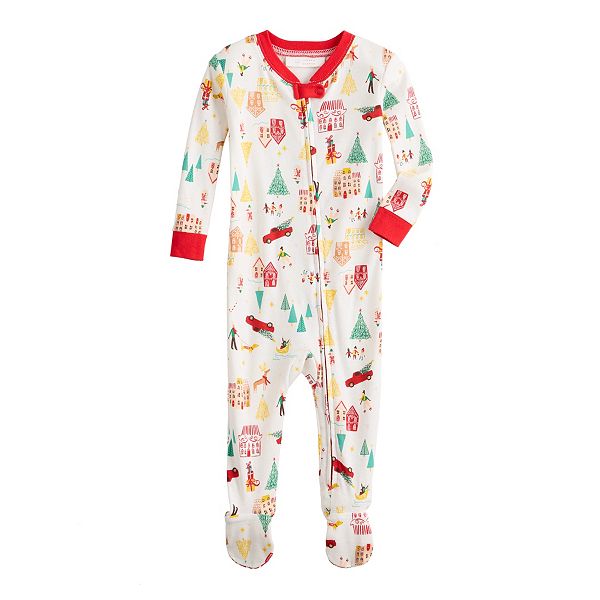 Baby LC Lauren Conrad Jammies For Your Families® Holiday Village Footed