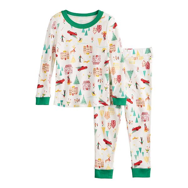 LC Lauren Conrad Jammies For Your Families® Aqua Winter Tree