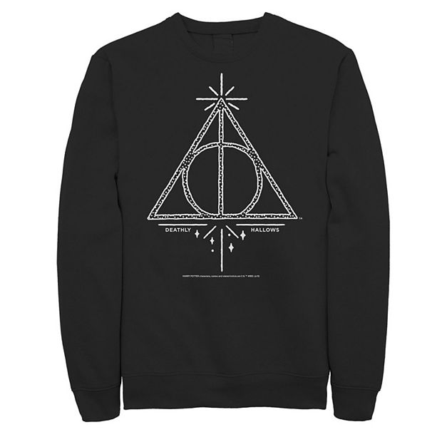 Big Tall Harry Potter Deathly Hallows Symbol Line Art Sweatshirt