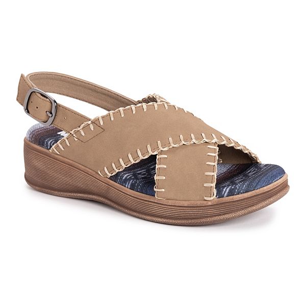 Muk luks wedge discount sandals