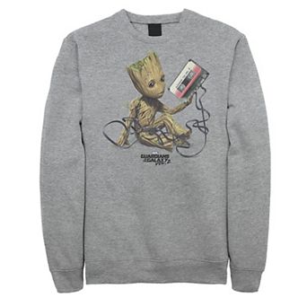Big & Tall Marvel Guardians Of The Galaxy Vol. 2 Groot Tape Portrait Sweatshirt