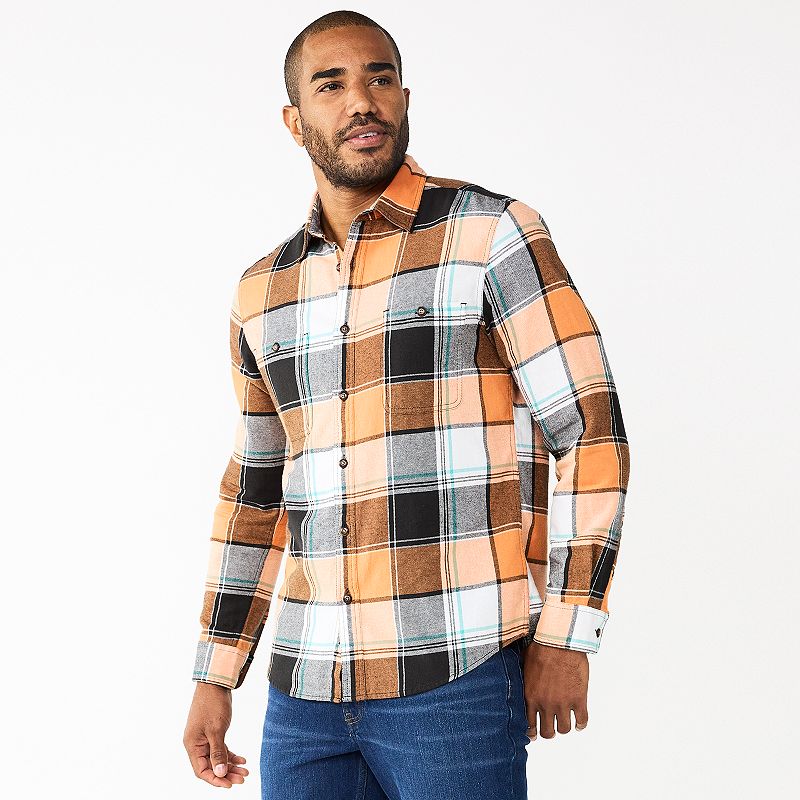 28709016 Mens Sonoma Goods For Life Flannel Button-Down Shi sku 28709016