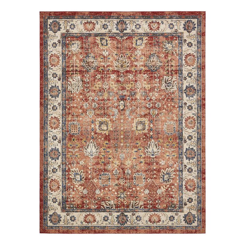 Unique Loom Antheia Utopia Rug, Red, 8Ft Rnd