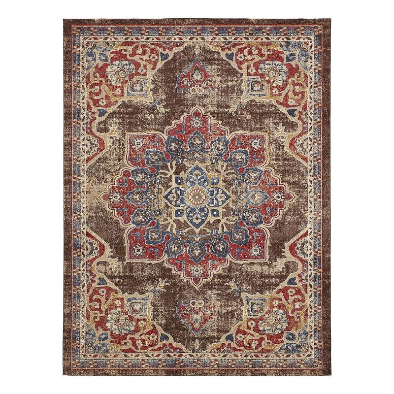 Unique Loom Helios Utopia Rug, Brown, 9X12 Ft