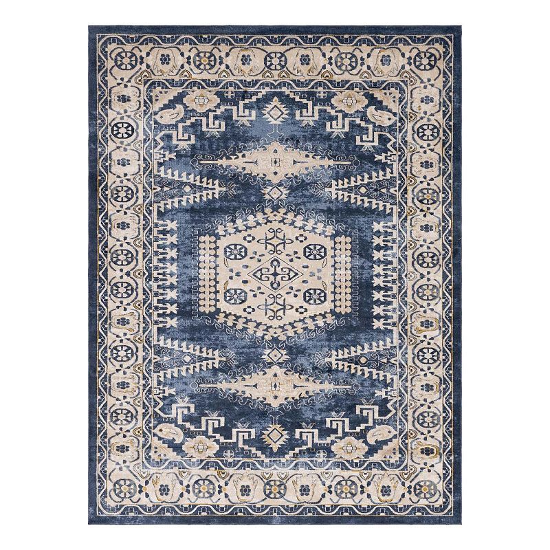 Unique Loom Larissa Utopia Rug, Blue, 8Ft Rnd