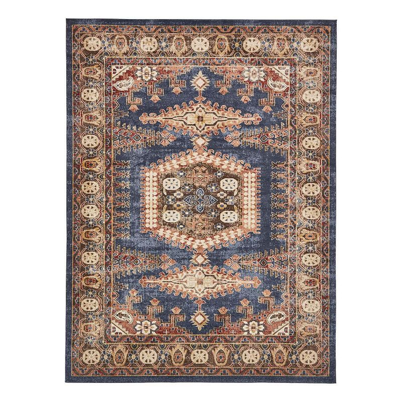 Unique Loom Larissa Utopia Rug, Blue, 7Ft Rnd