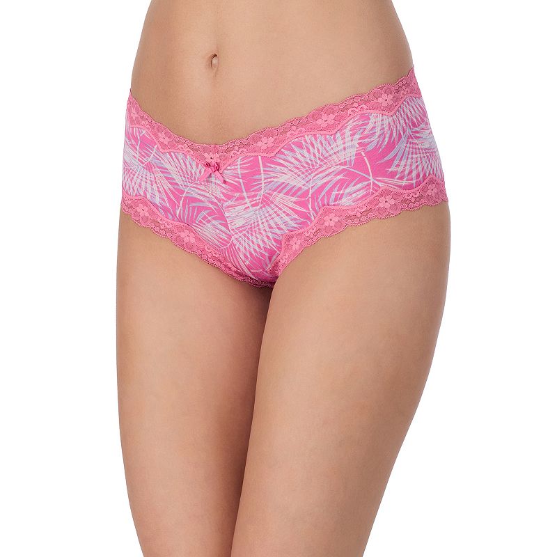 Juniors' Saint Eve Lace Hipster Panty 5164054, Girl's, Size: XL, Sangria Palm Leaves