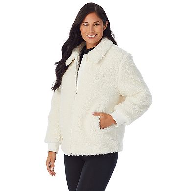 Women's Cuddl Duds Sherpa Bomber Jacket