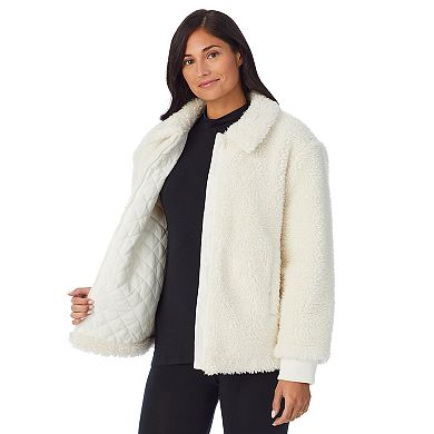 Women's Cuddl Duds Sherpa Bomber Jacket